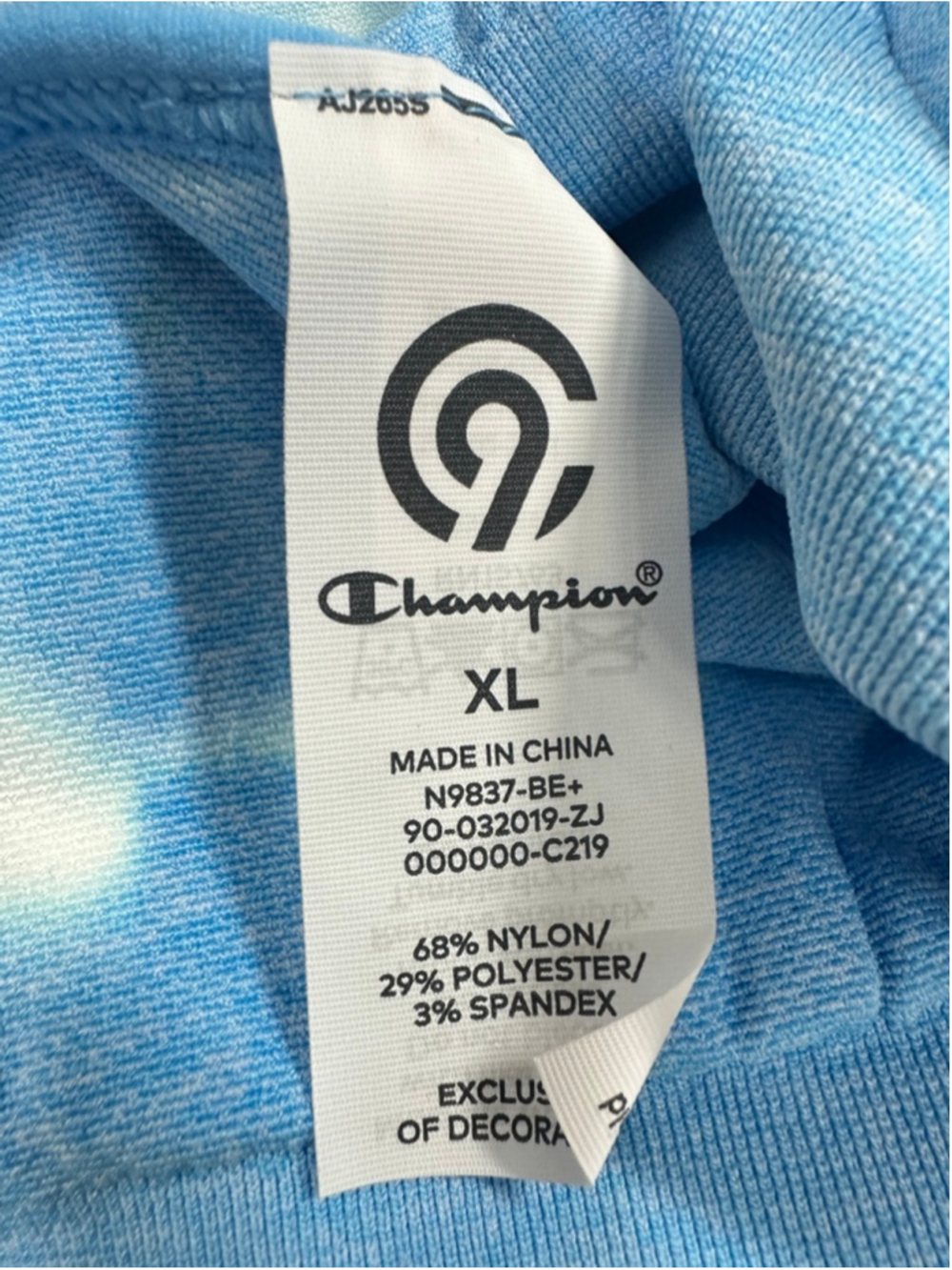 Champion C9 Women's Tie-Dye Sports Bra Racerback Breathable Size XL - Picture 6 of 6